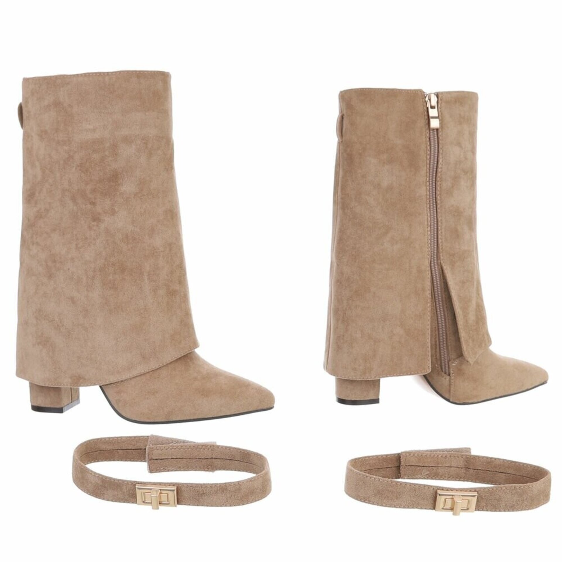 BOTINES TACON CORA CAMEL - 4