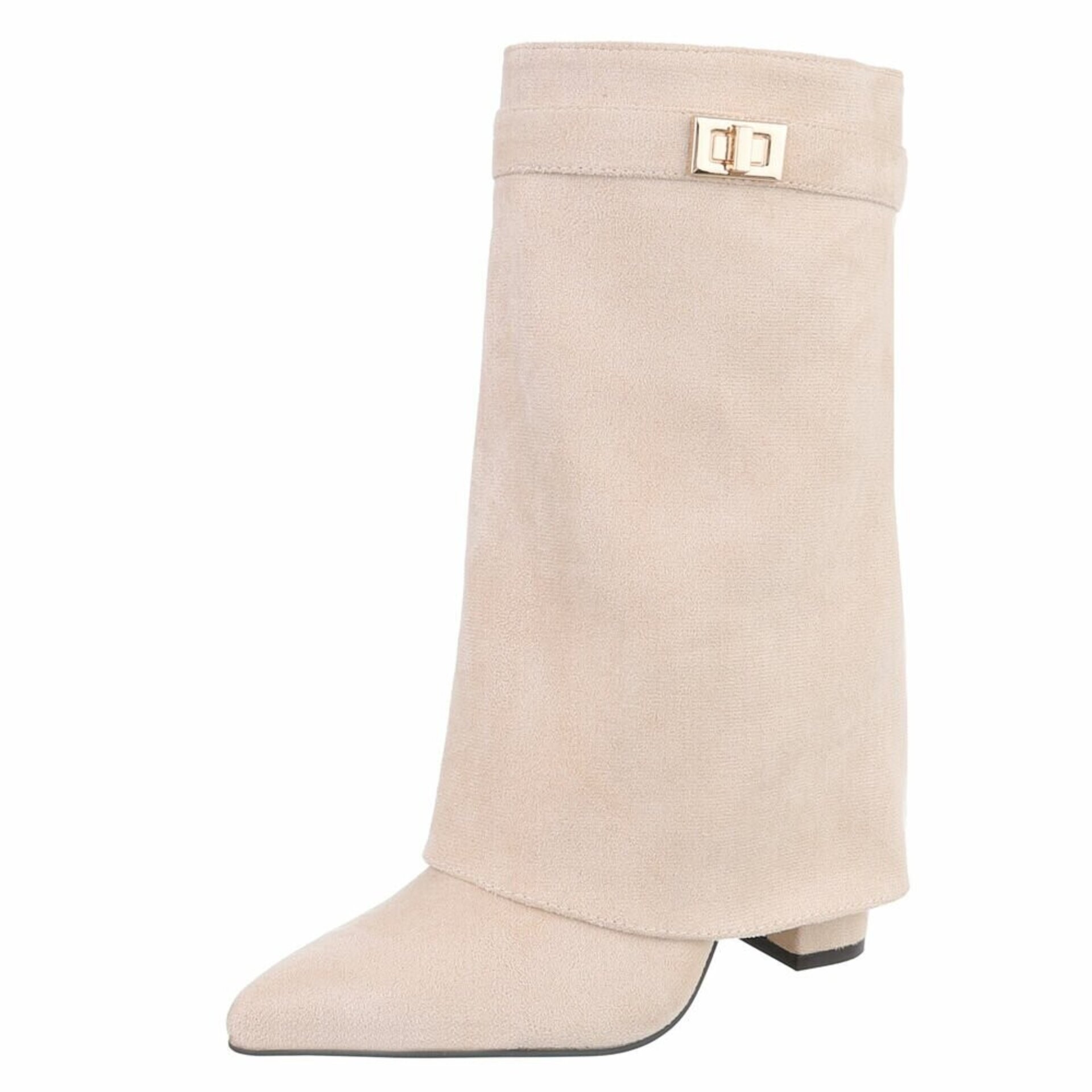 BOTINES POLAINA CORA BEIGE - 6