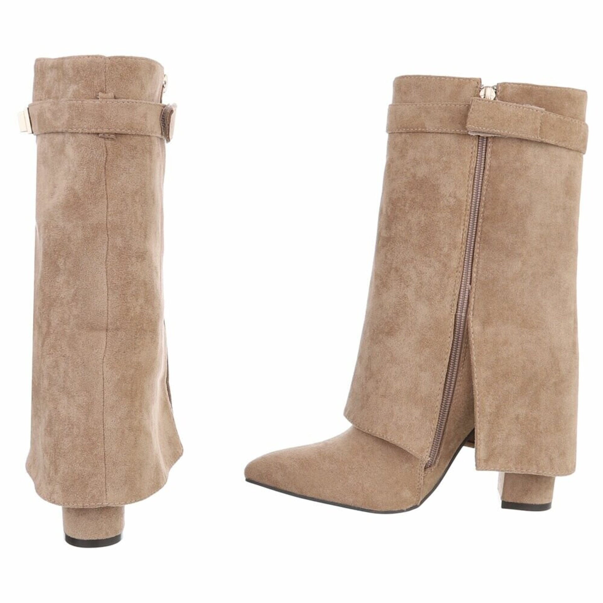 BOTINES TACON CORA CAMEL - 3