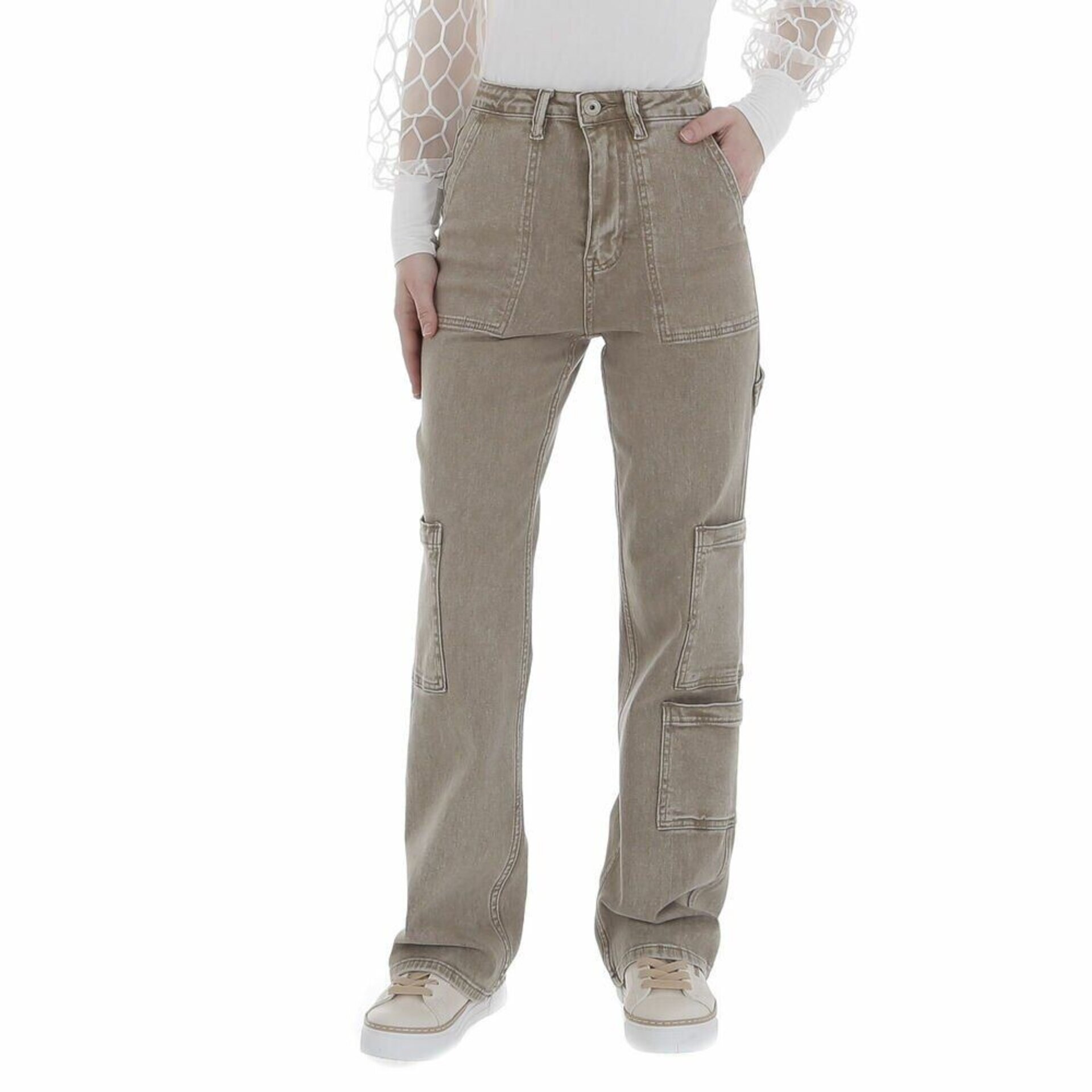 PANTALON CARGO EFECTO DESGASTADO - 3
