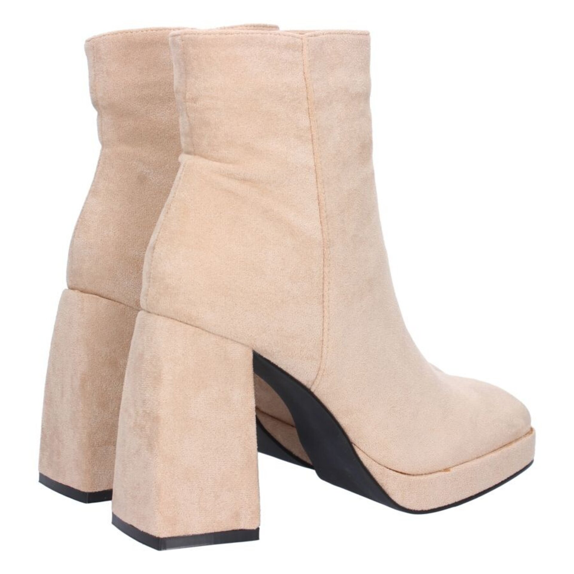 Botin tacon aterciopelado - 2