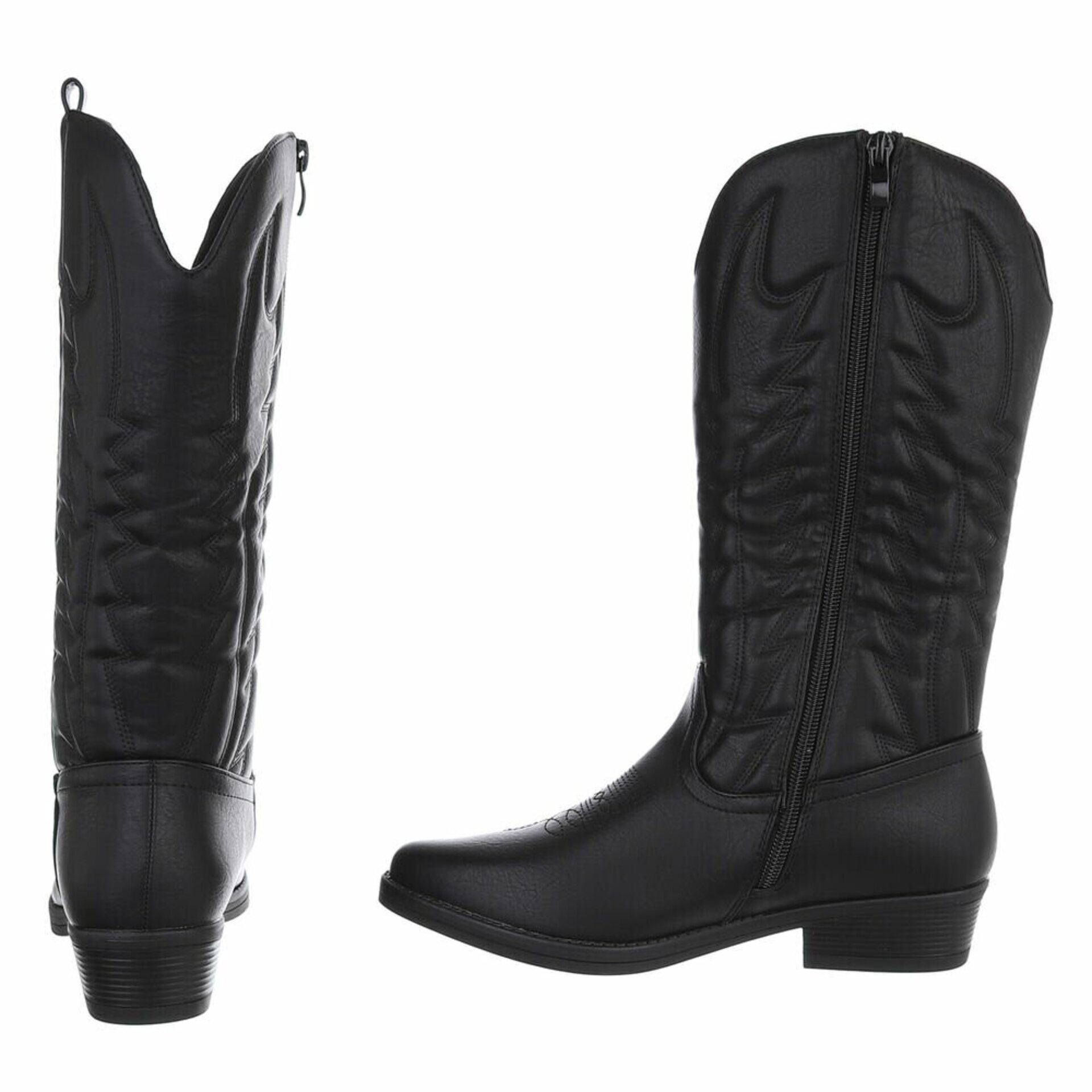 BOTAS COWBOY BIKER NEGRAS - 3