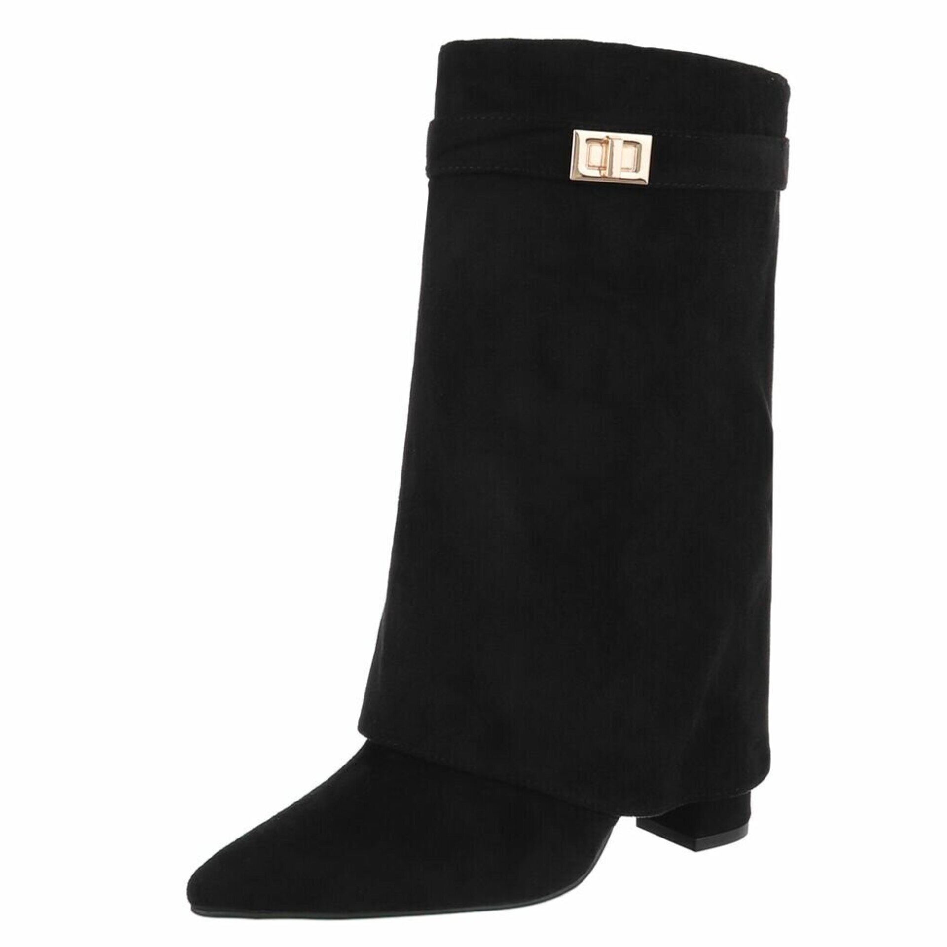 BOTINES POLAINA CORA NEGRO - 2