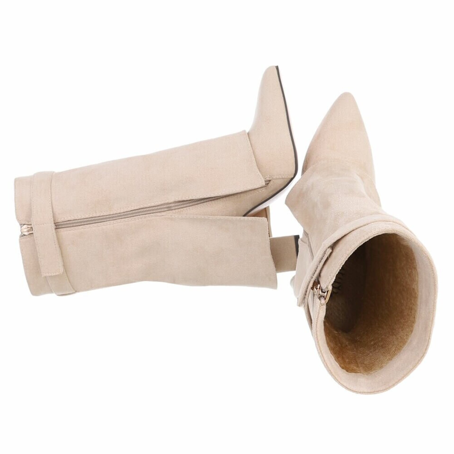 BOTINES POLAINA CORA BEIGE - 5