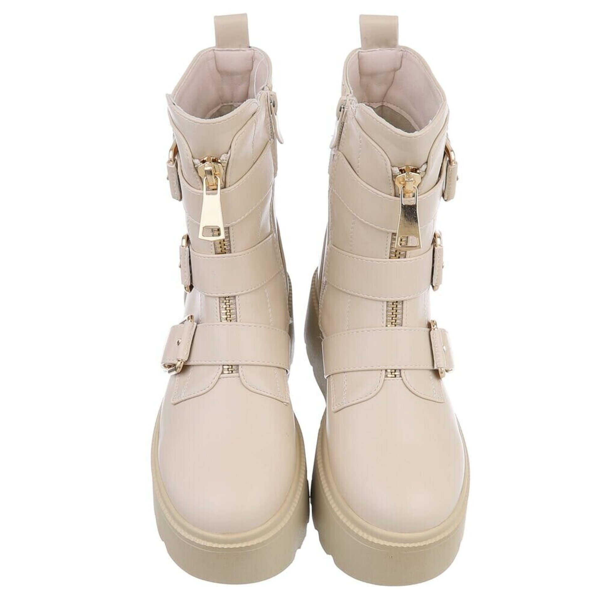BOTINES LAUKI BEIGE - 2